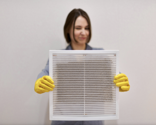 Dirty air filter that needs to be replaced